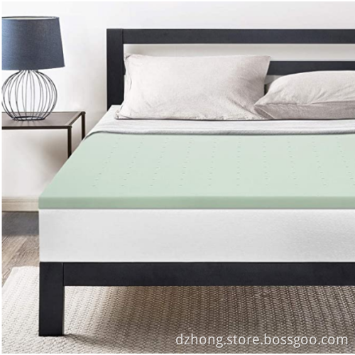 3" Green Tea Memory Foam Topper Twin